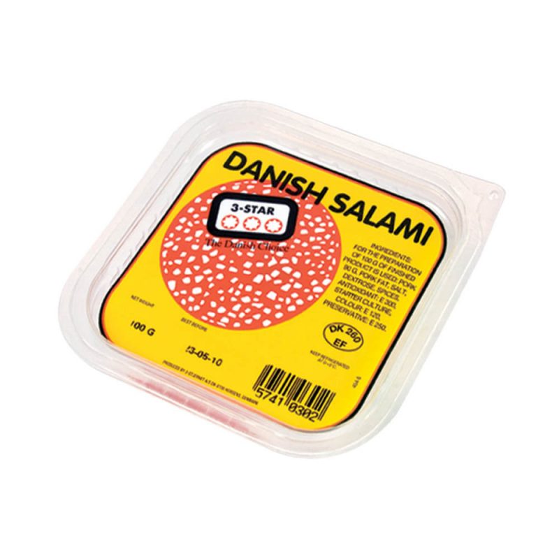 3-Star Sliced Salami 100g